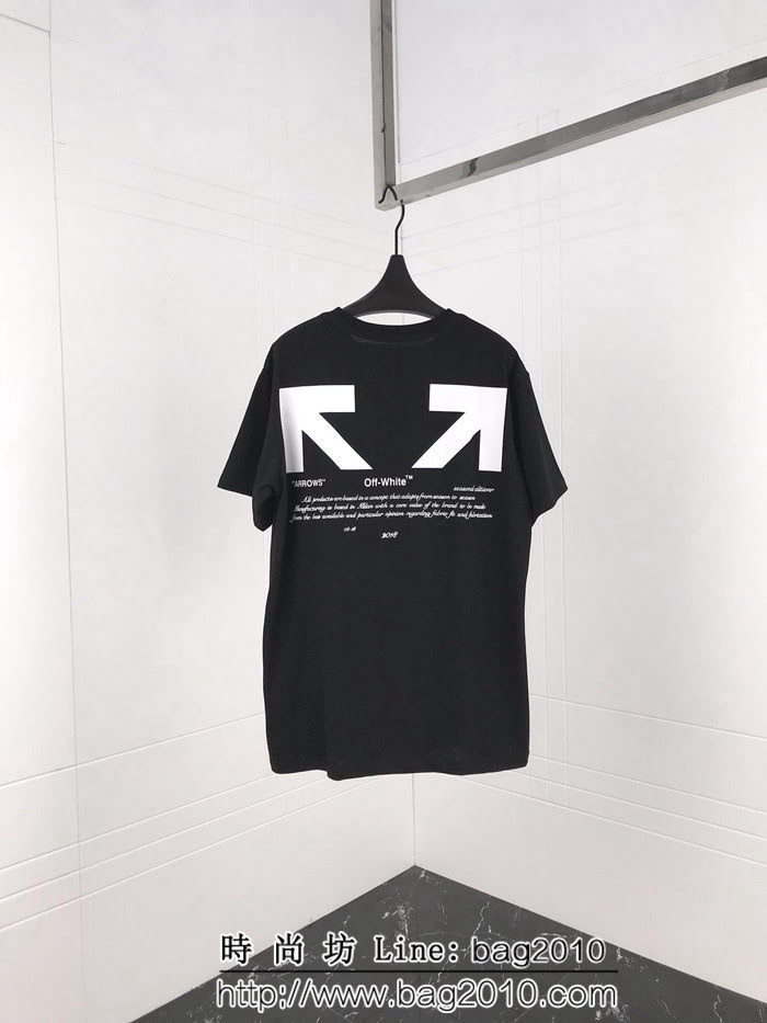 OFF-white19ss春夏新款 03支線系列 箭頭印花 精梳棉短袖 男女同款 ydi1456